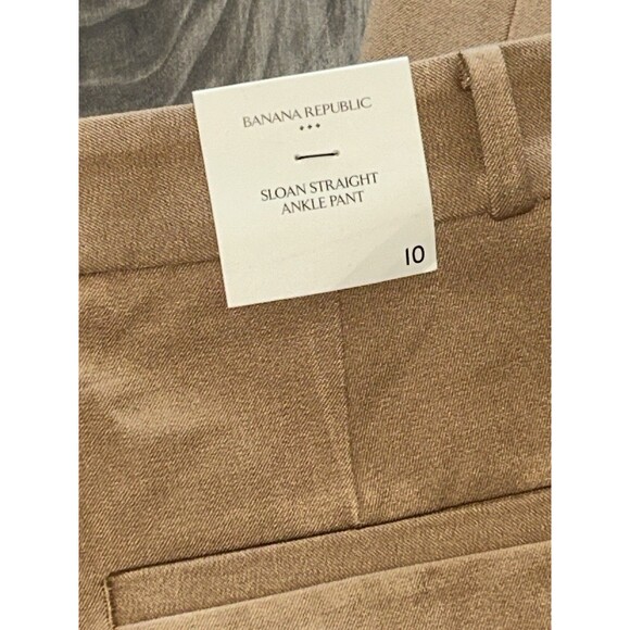 NWT Banana Republic Sloan Pants women’s size 10 Tan Stretch NEW - Picture 8 of 8